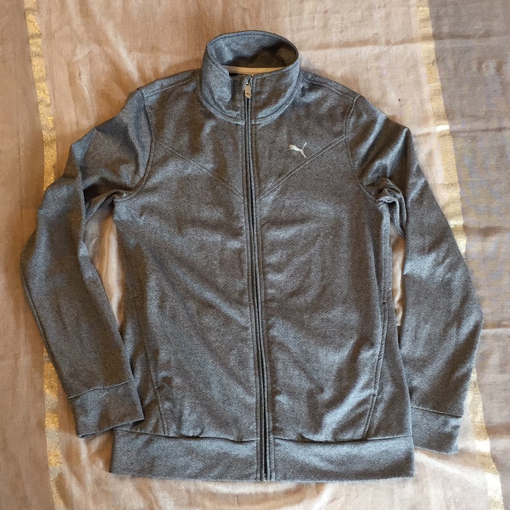 Gray Puma Track Jacket